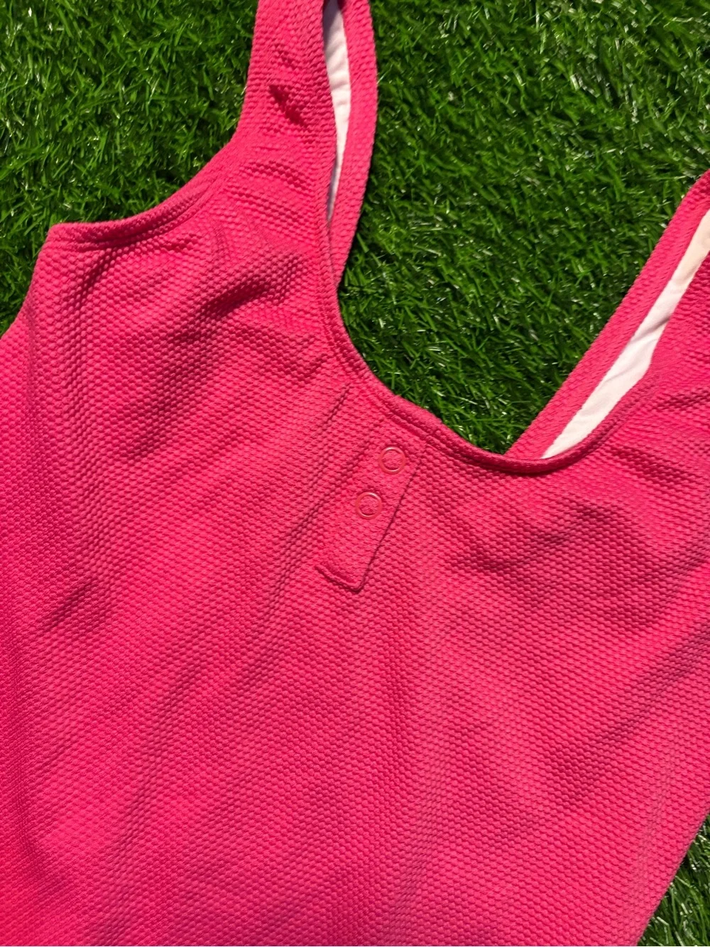 Old Navy Bright Pink Girls' One-Piece Swimsuit